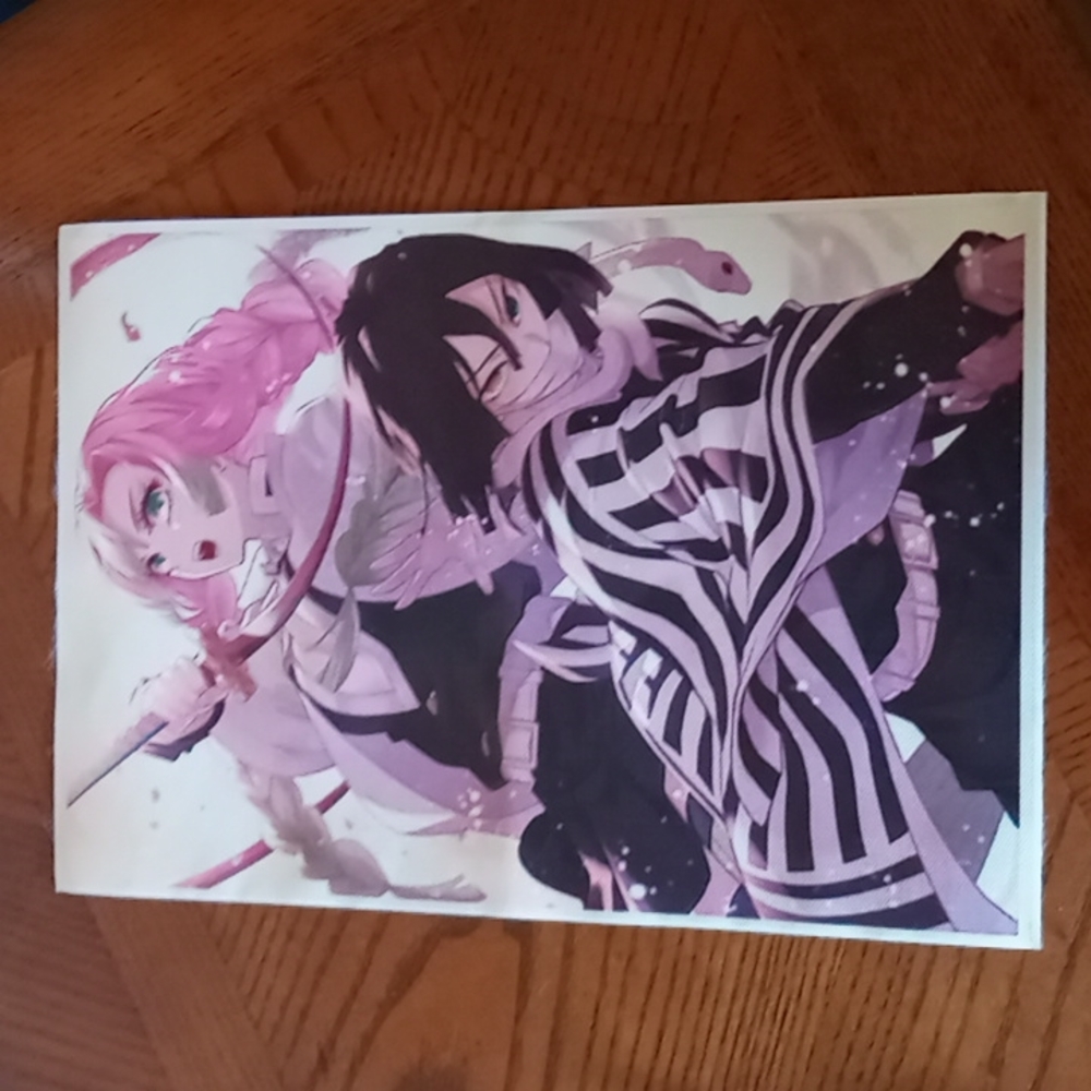 Demon Slayer Obanai Iguro and Mitsuri Kanroji Canvas Picture - Picture 1 of 4